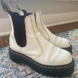 white platform dr. martens!!